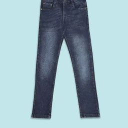 Pantaloons Junior Blue Tapered Fit Jeans-picture-30
