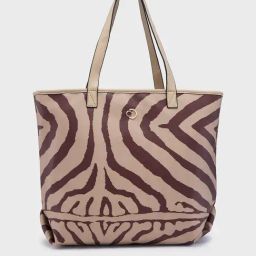 Caprese Zuzu Beige Printed Large Tote Handbag-15