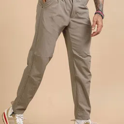 Italian Colony Men Tailored Tapered Fit Modern Flex Joggers Trousers-image-78