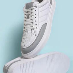 V8 By Ruosh Men's Groove White & Grey Casual Sneakers-image-78