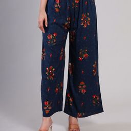 DELIS Women Floral Printed Palazzos-image-44