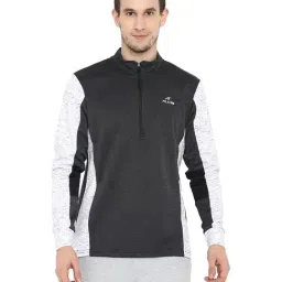 ALCIS Black Mock Collar Sweatshirt-22