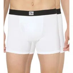 UnderJeans by Spykar White Trunks - Pack of 2-picture-14