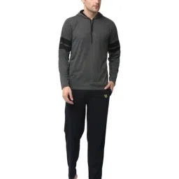 Vimal Jonney Dark Grey & Navy T-Shirt & Trackpants-image-65