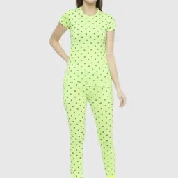Vimal Jonney Green Graphic Print Pajama Set-picture-41
