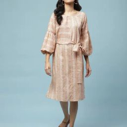 aarke Ritu Kumar Peach Midi Dress-image-6
