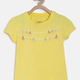 MINIKLUB Kids Yellow Printed Top-picture-25