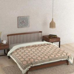 fabindia home Fabindia Aqua Cotton Amer Hand Double Quilt-picture-39