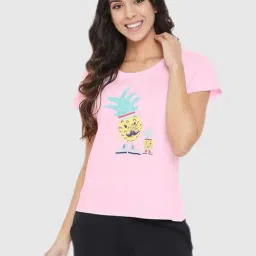 Clovia Assorted Graphic Print T Shirt-image-24