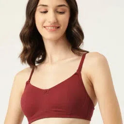 Leading Lady Maroon Non-Padded Everyday Bra-23