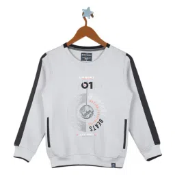 Monte Carlo Kids Grey Printed Full Sleeves Sweatshirt-image-59