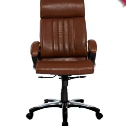 Adiko Systems Brown High Back Cushion Back Executive Chair-98