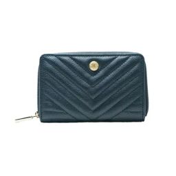 RI2K London Teal Leather Quilted Zip around Wallet-20