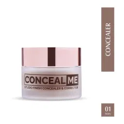 Glam21 Conceal Me Studio Finish Concealer & Corrector 01 Ivory - 7 gm image 2