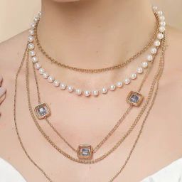 Karatcart Gold Plated Omega Chain Necklace For Women-80