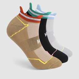 HRX by Hrithik Roshan Men Pack of 3 Self-Design Ankle Length Socks with Brand Logo Detail-53