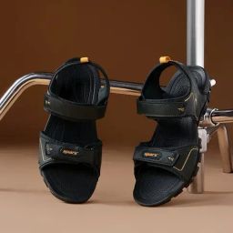 Sparx Men's Black Floaters-image-93