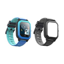 Turet 4G GPS Tracker Smartwatch for Kids with HD Camera, SOS Button, Video Calling (Blue & Black)-4