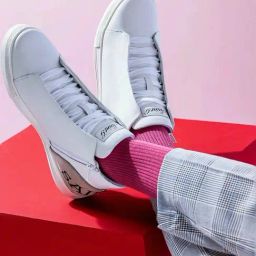 Saint G Men's Milo White Ankle High Sneakers-image-98