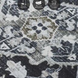 Obsessions Charcoal Classical Carpet - Medium image 5