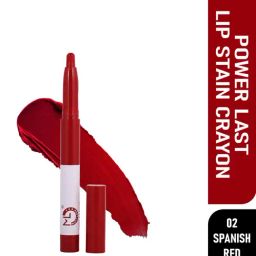 Matt Look Power Last Lip Stain Crayon 02 Spanish Red - 1.3 gm-24