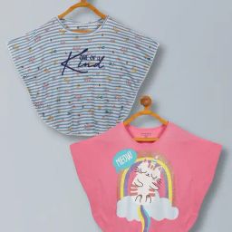 Plum Tree Pink Regular Fit T-Shirts - Pack of 2-image-24