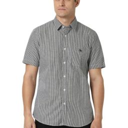 Van Heusen Grey Cotton Slim fit Checks Shirt-image-64