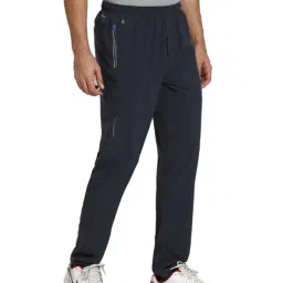 Van Heusen Performance Regular Fit Swift Dry 4 Way Stretch Solid Trackpants - Anthra image 3