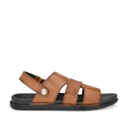 Hitz Men's Tan Sling Back Sandals-image-102