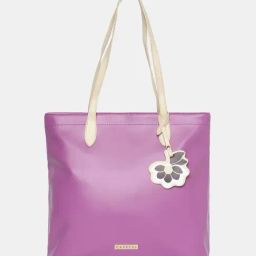 Caprese Sunshine Mauve Solid Large Tote Handbag-image-4