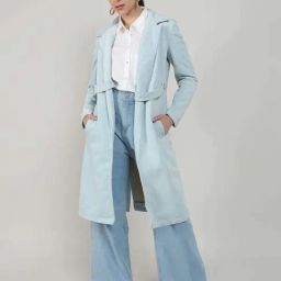 Campus Sutra Blue Regular Fit Coat-picture-9