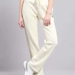 Monte Carlo Beige Regular Fit Printed Trackpants-picture-3