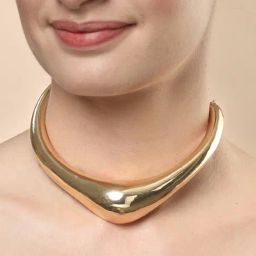 Karatcart Gold Plated Omega Chain Necklace For Women-26