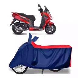 Auto Pearl Two Wheeler Cover with Bag for Aprilia SXR 160, Red & Blue-picture-36