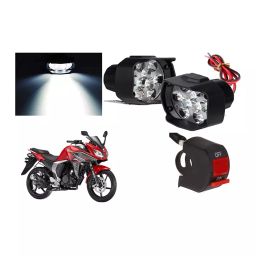 Cartronics 9 Led Shilon Fog Light White With On/Off Swich For Yamaha Fazer 25-21