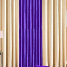 BELLA TRUE Purple & Cream 3 Pieces Door Curtains-image-95