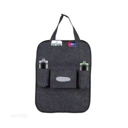 AllExtreme EXFBSTC Car Backseat Travel Bag Multi Pocket for Mobile, Magazines, Tissue Box, Bottles Storage Black-31