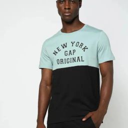 GAP Green Cotton Slim Fit Printed T-Shirt-picture-12