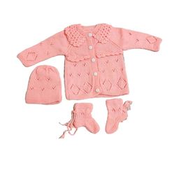 Cute Collection Infants 3 Piece Woolen Winter Set-image-75