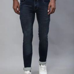 Cantabil Blue Cotton Regular Fit Jeans-image-68