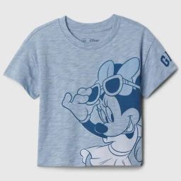 GAP Girls Blue Cotton Character Based T-Shirt-image-47