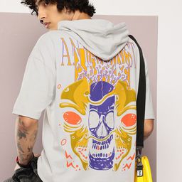 Kook N Keech Graphic Printed Hooded Drop-Shoulder Sleeves T-shirt-image-14