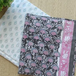 Weaves of Tradition Printed Pure Cotton Unstitched Dress Material-image-12