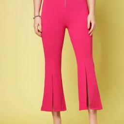 Melon by PlusS Pink Regular Fit Mid Rise Trousers-image-90