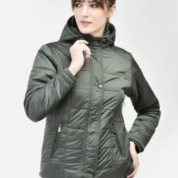 Crimsoune Club Olive Slim Fit Hooded Jacket-image-59