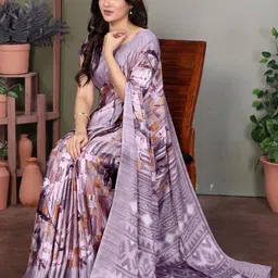 KALINI Women Abstract Printed Tussar Saree-image-93