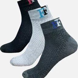 FIMS Men  Pack Of 3 Patterned Ankle-Length Socks-picture-7