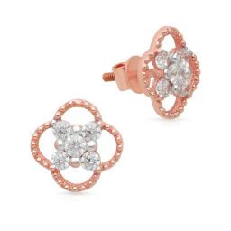 Malabar Gold & Diamonds BIS Hallmark (750) 18k Rose Gold Earring For Women-image-1