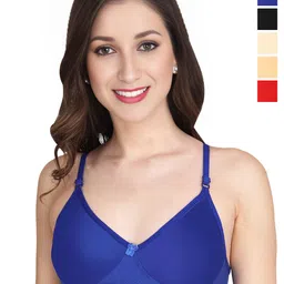 Liigne Women Cotton Bra Full Coverage Lightly Padded Pack Of 5-picture-22