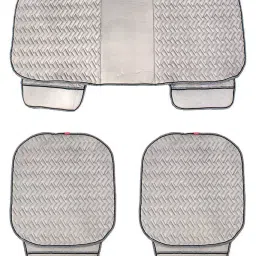 Elegant Grey Caper CoolPad Car Seat Cushion Set of 3-image-13